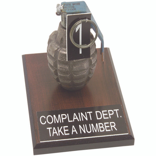 Grenade Complaint Department Display (Replica) - Fun Gift!