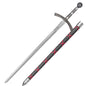 Replica Medieval Crusader Sword - Silver Trim Hugues de Payens Sword