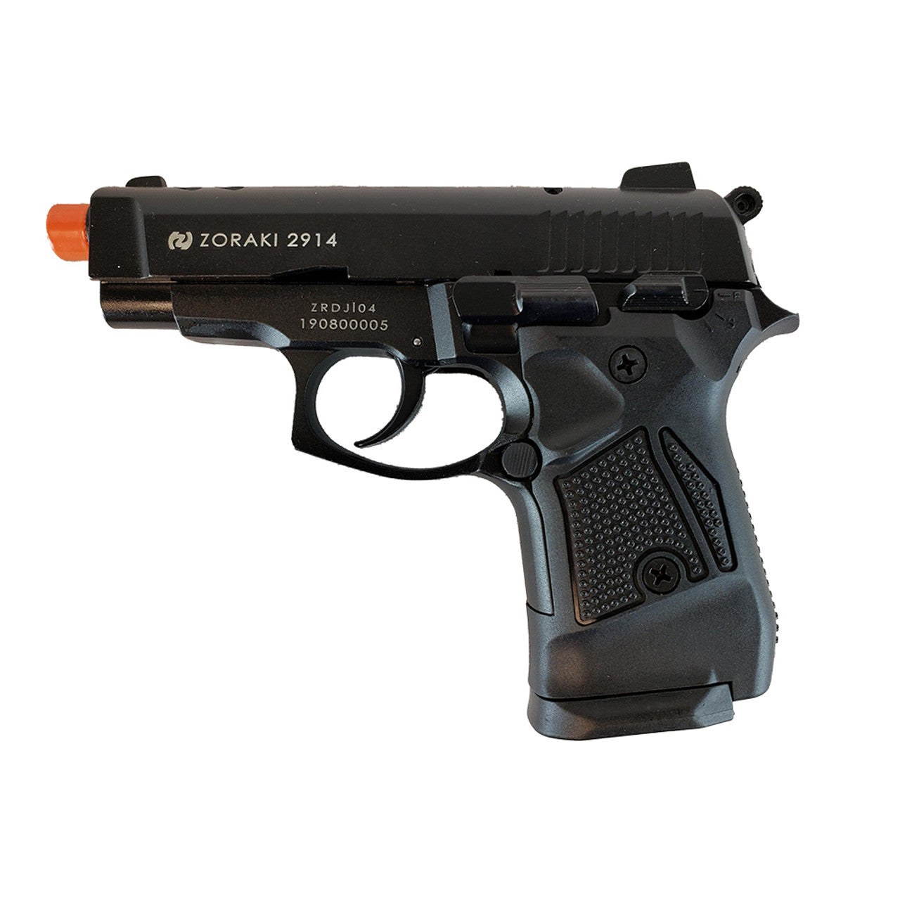 ZORAKI 2914 Semi Auto Blank Pistol - Black