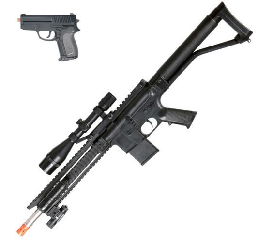 Spring P1136 Rifle and Airgun Pistol Combo Pack