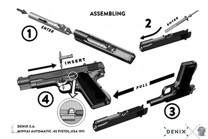 Replica M1911A1 Automatic Pistol – Black Finish, Field Strippable