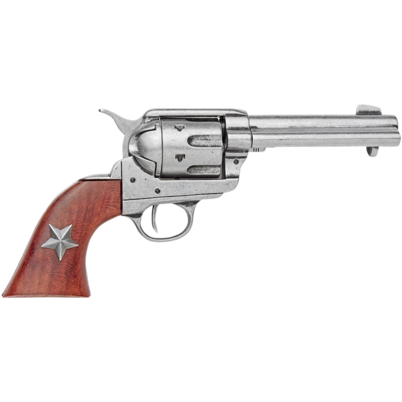 Old West M1873 Grey Finish Six Shooter Revolver - Cap Firing Gun